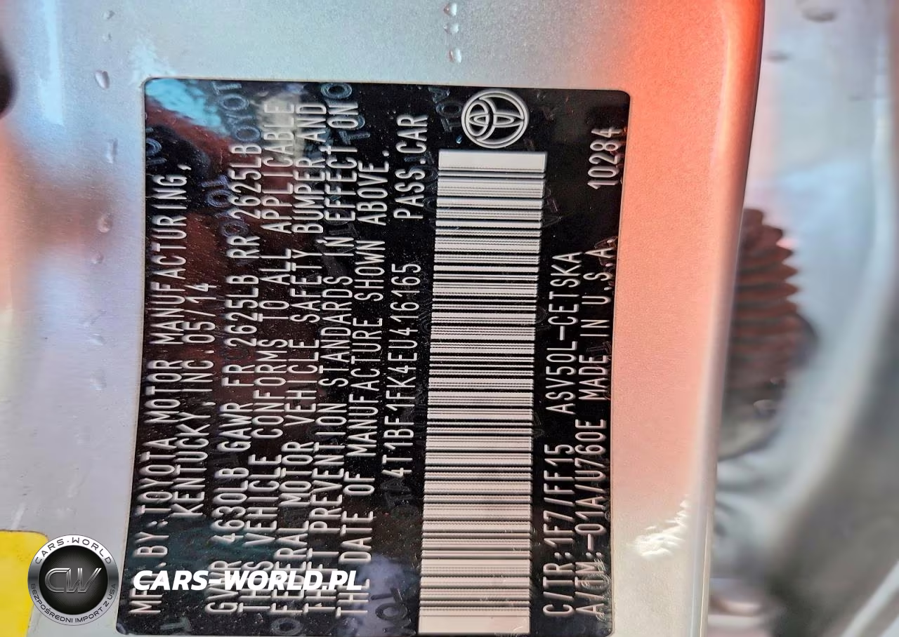2014 Toyota Camry Se VIN:4T1BF1FK4EU416165 - 13