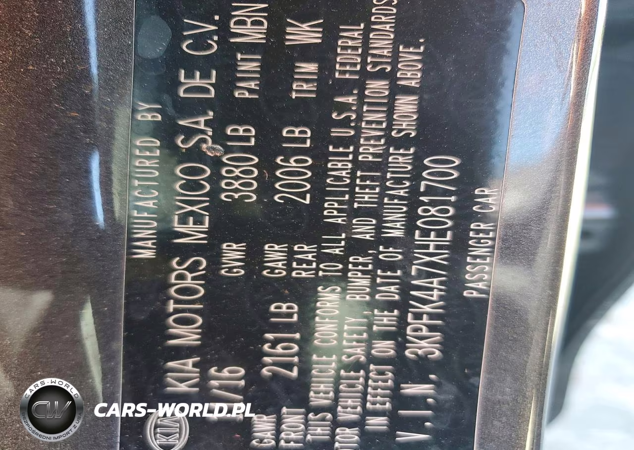 2017 Kia Forte Lx VIN:3KPFK4A7XHE081700 - 12