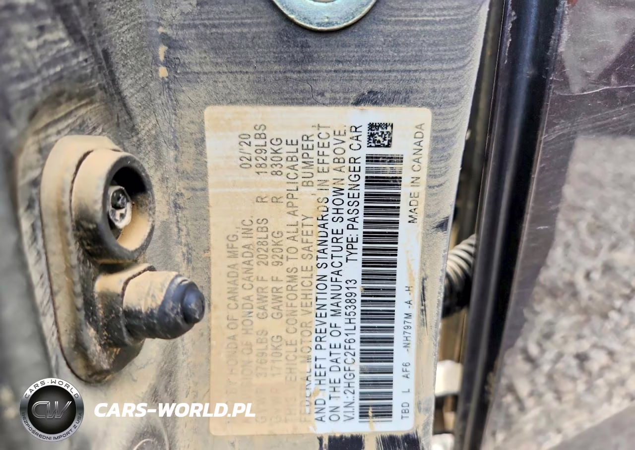 2020 Honda Civic Lx VIN:2HGFC2F61LH538913 - 12