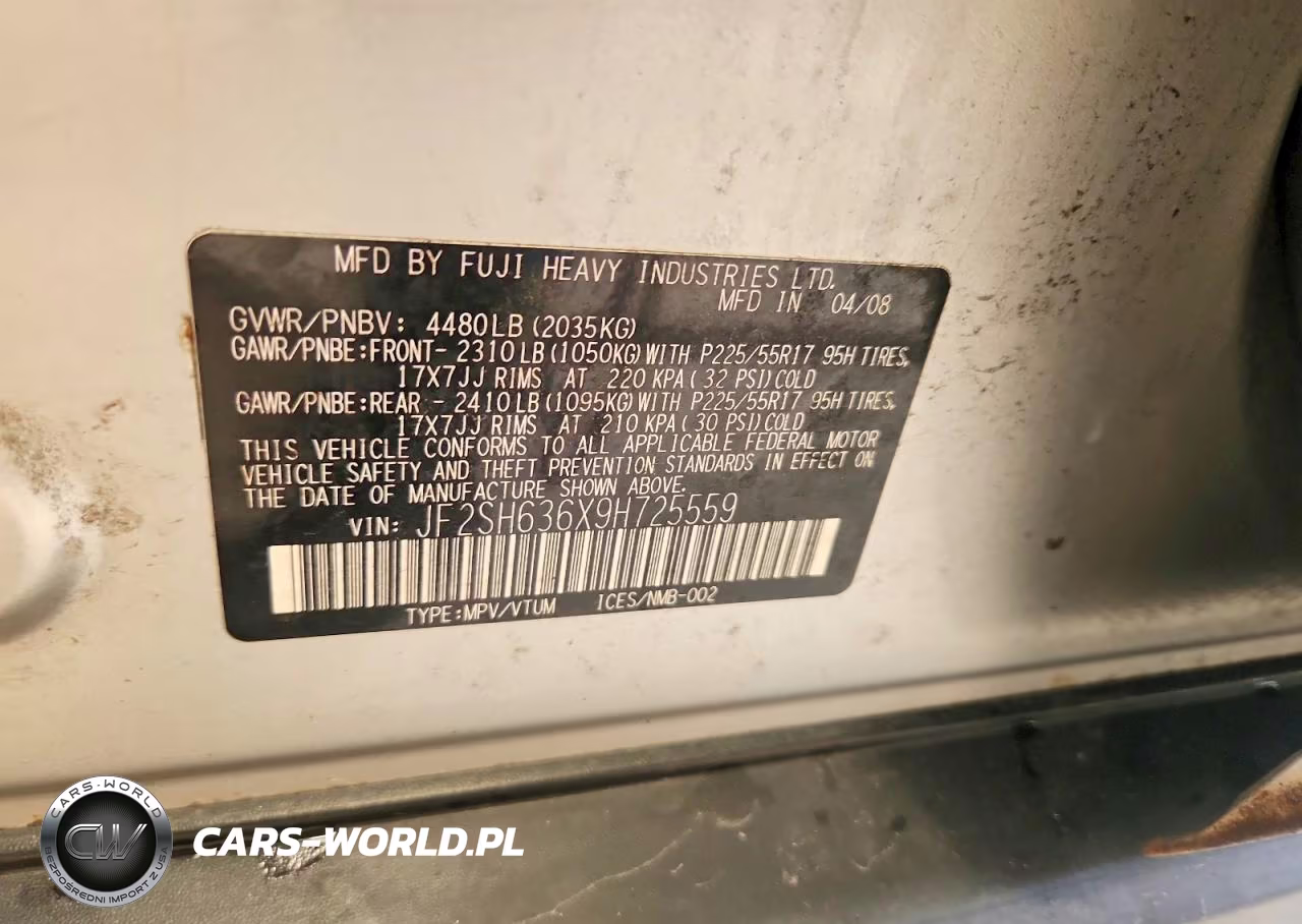 2009 Subaru Forester 2.5X Premium VIN:JF2SH636X9H725559 - 13