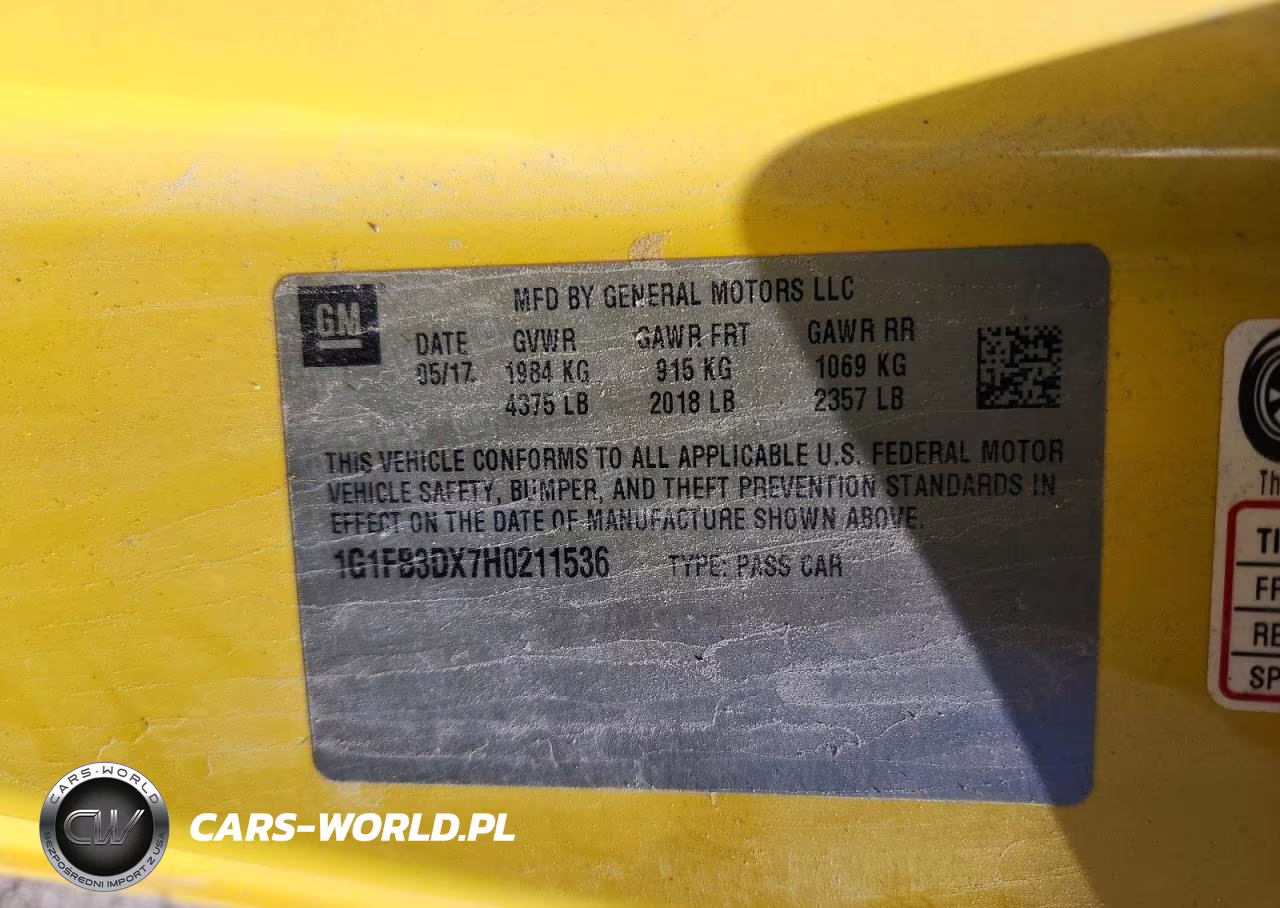 2017 Chevrolet Camaro Lt VIN:1G1FB3DX7H0211536 - 13