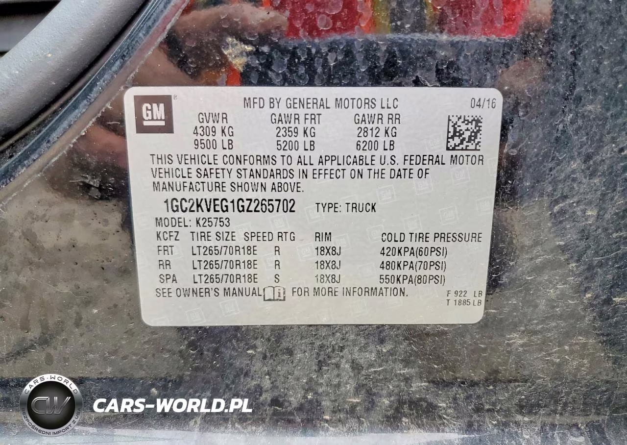2016 Chevrolet Silverado K2500 Heavy Duty Lt VIN:1GC2KVEG1GZ265702 - 12