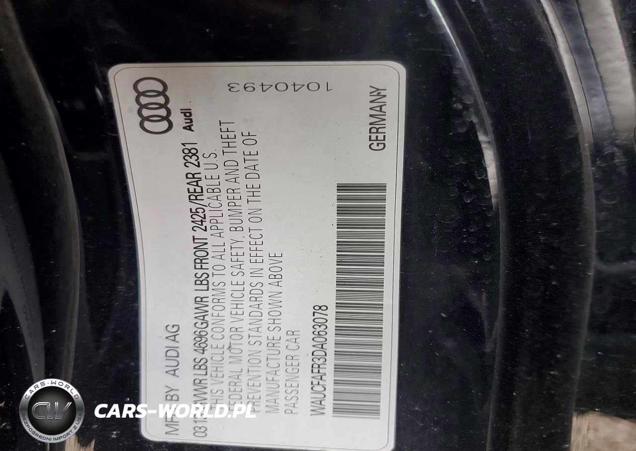 2013 Audi A5 Premium VIN:WAUCFAFR3DA063078 - 12