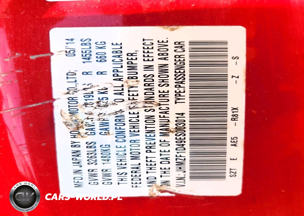 2014 Honda Cr-Z VIN:JHMZF1D49ES003014 - 14