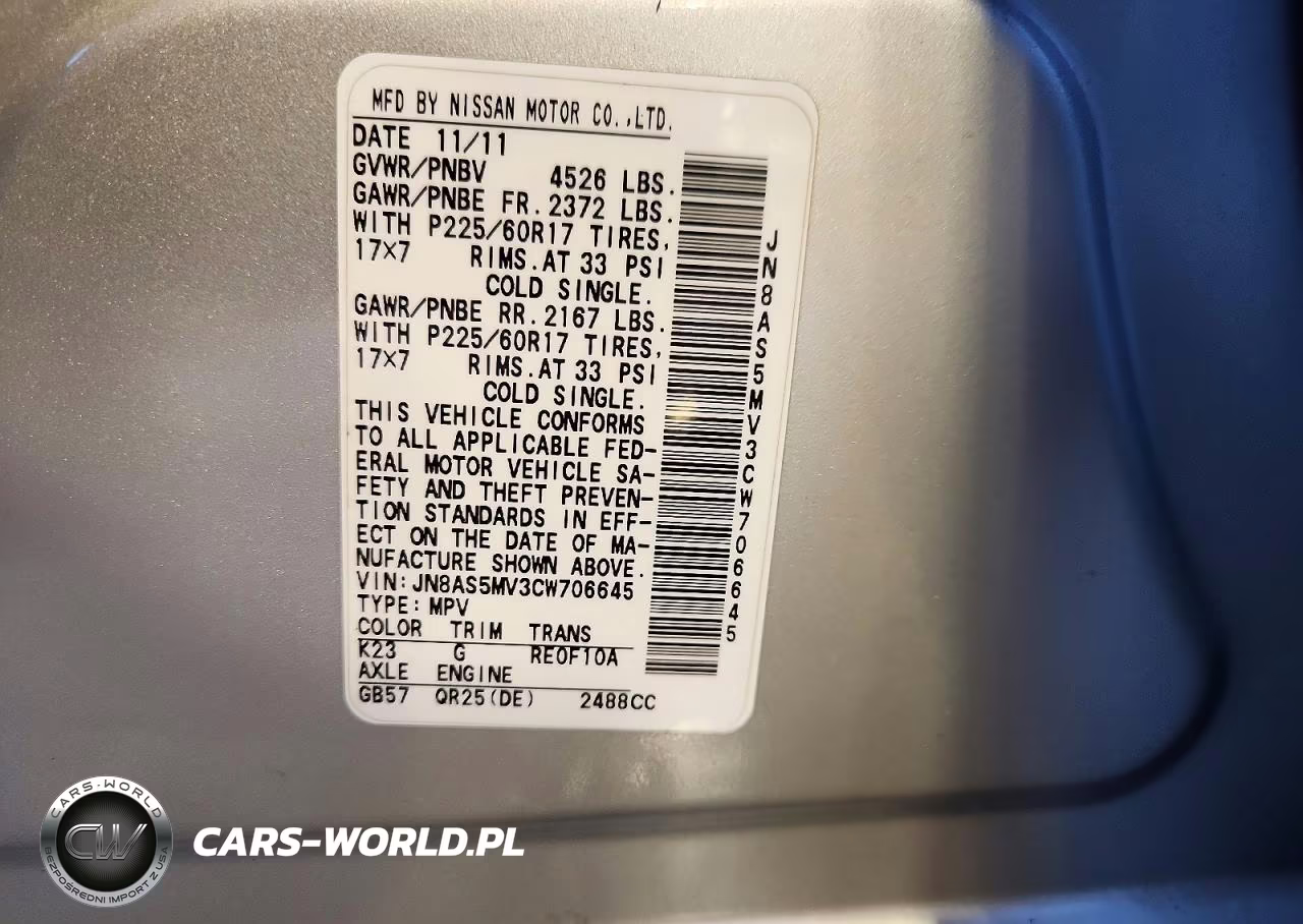 2012 Nissan Rogue S VIN:JN8AS5MV3CW706645 - 14