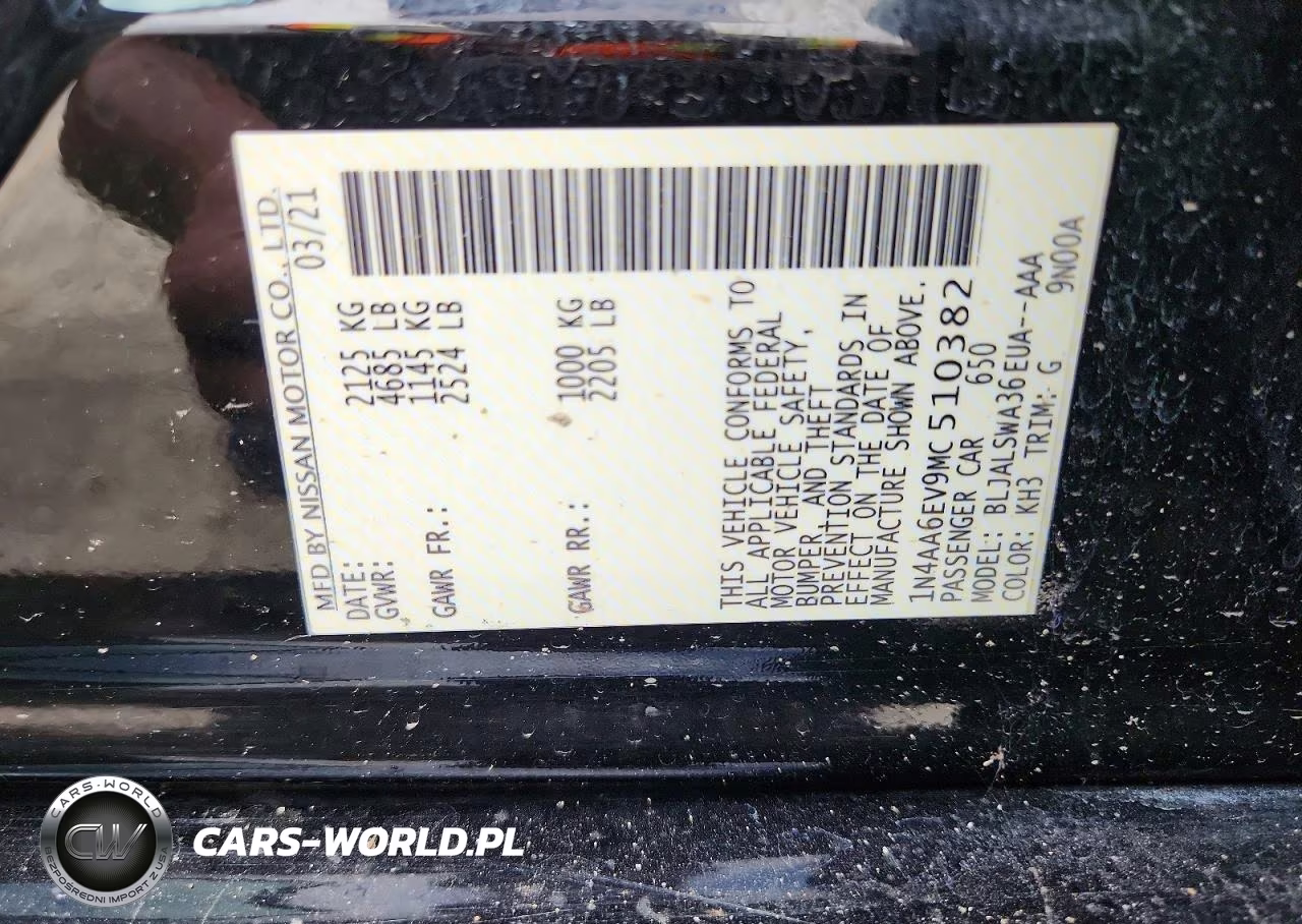 2021 Nissan Maxima Sr VIN:1N4AA6EV9MC510382 - 12