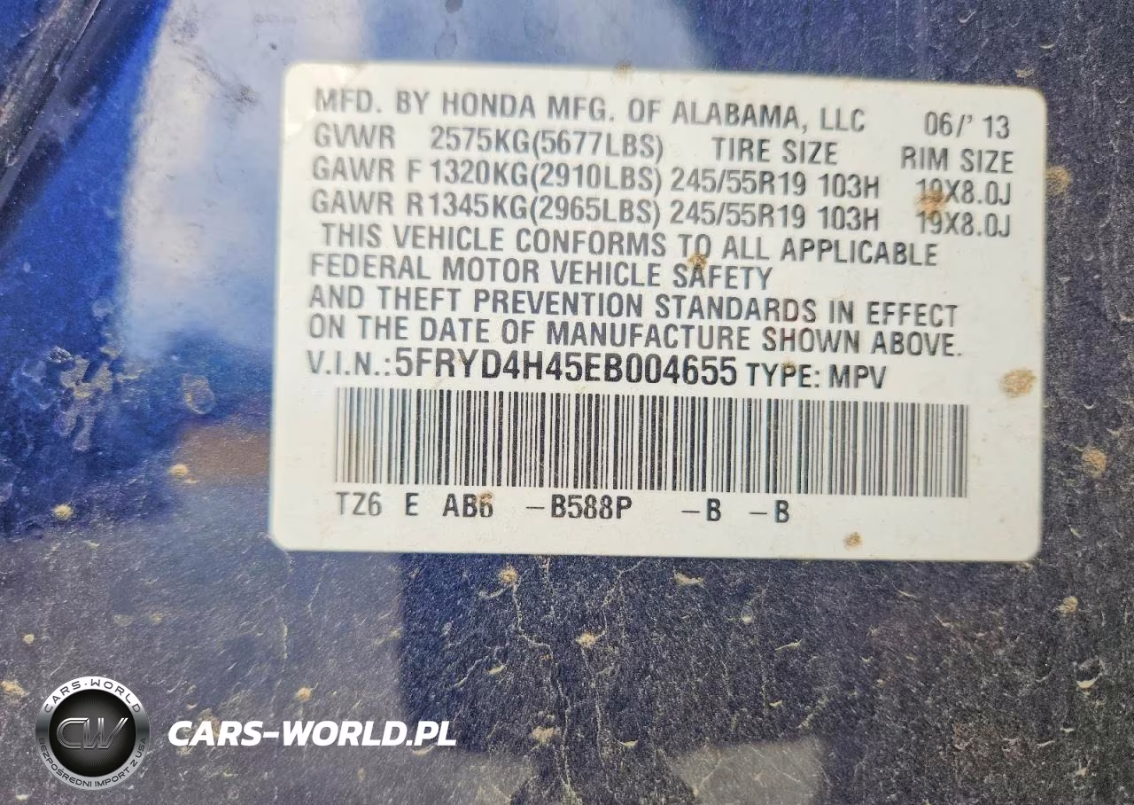 2014 Acura Mdx Technology VIN:5FRYD4H45EB004655 - 13