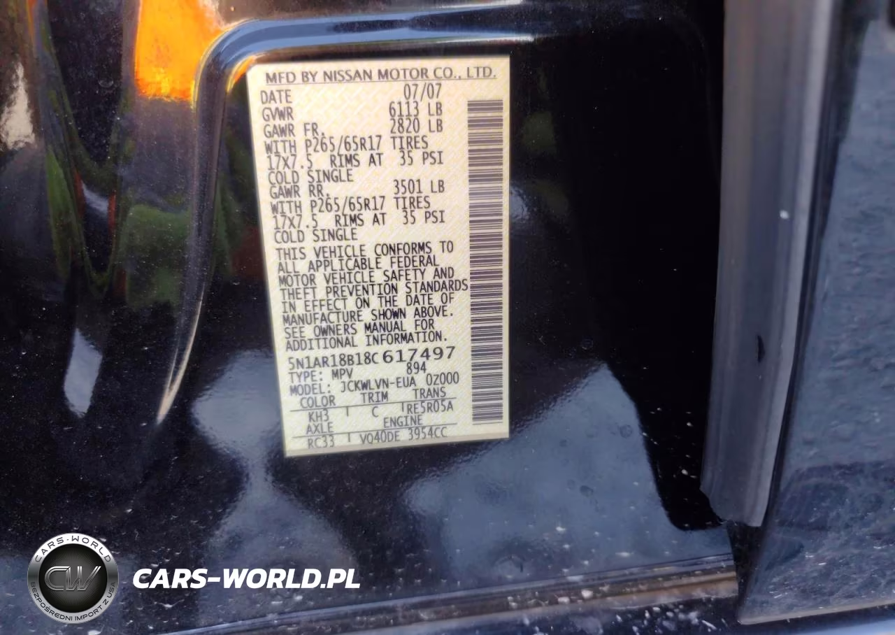 2008 Nissan Pathfinder S VIN:5N1AR18B18C617497 - 13