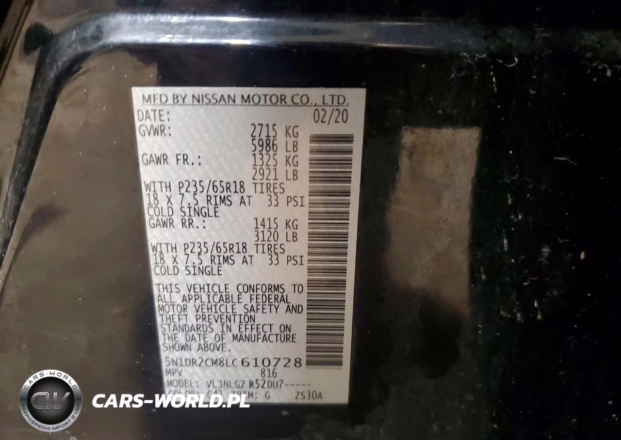 2020 Nissan Pathfinder Sl VIN:5N1DR2CM8LC610728 - 13