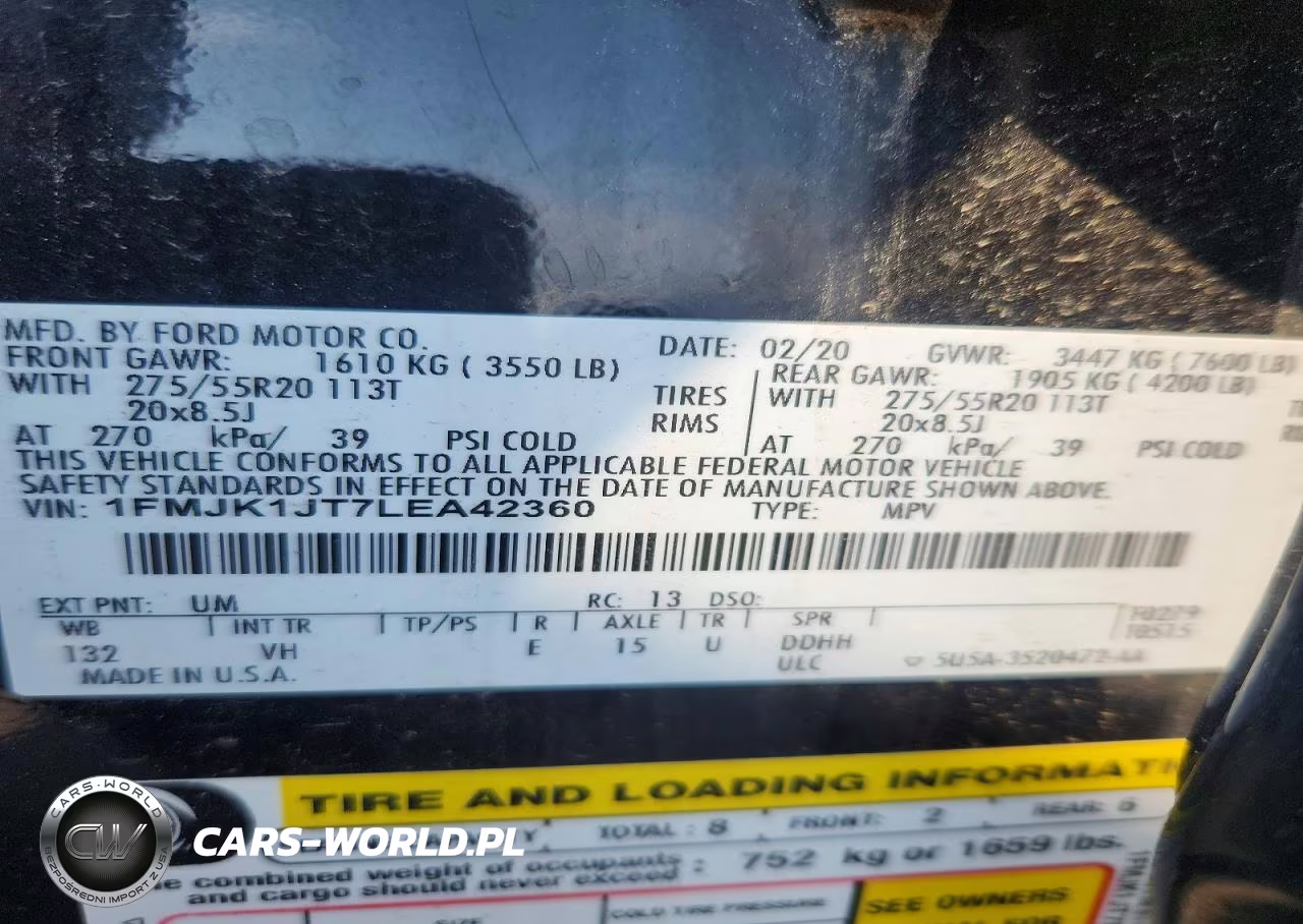 2020 Ford Expedition Max Xlt VIN:1FMJK1JT7LEA42360 - 13