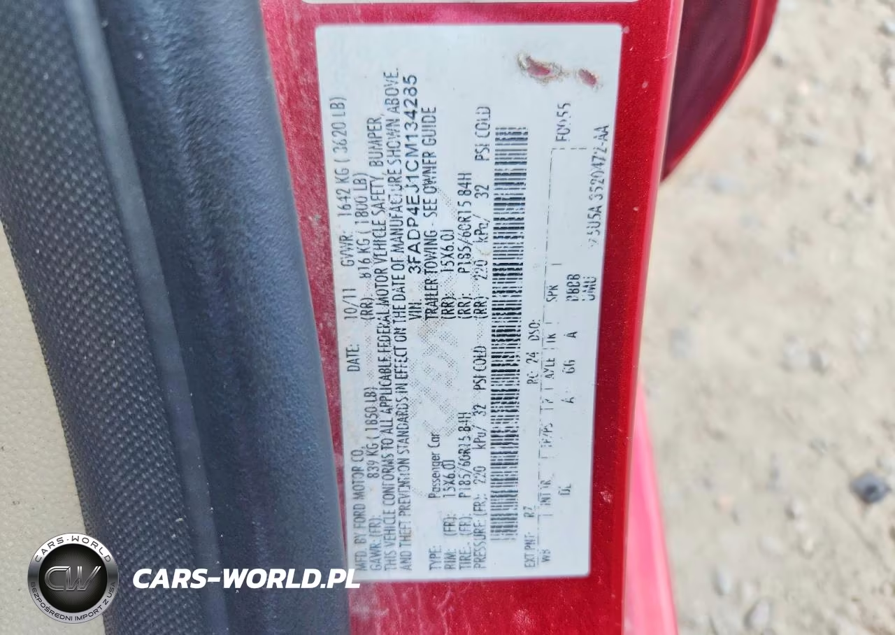2012 Ford Fiesta Se VIN:3FADP4EJ1CM134285 - 13