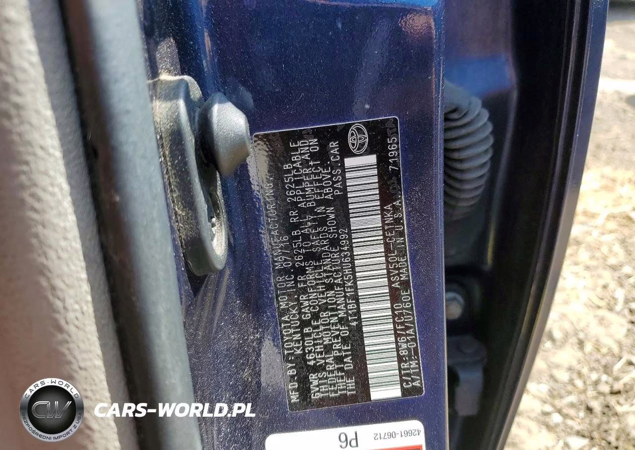 2017 Toyota Camry Le VIN:4T1BF1FK5HU634992 - 12