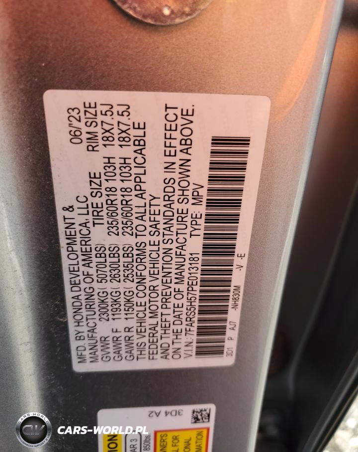 2023 Honda Cr-V Sport VIN:7FARS5H57PE013181 - 12
