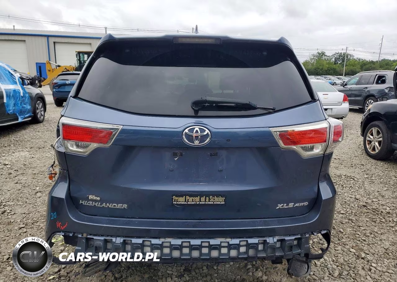 2016 Toyota Highlander Xle VIN:5TDJKRFH0GS303366 - 6
