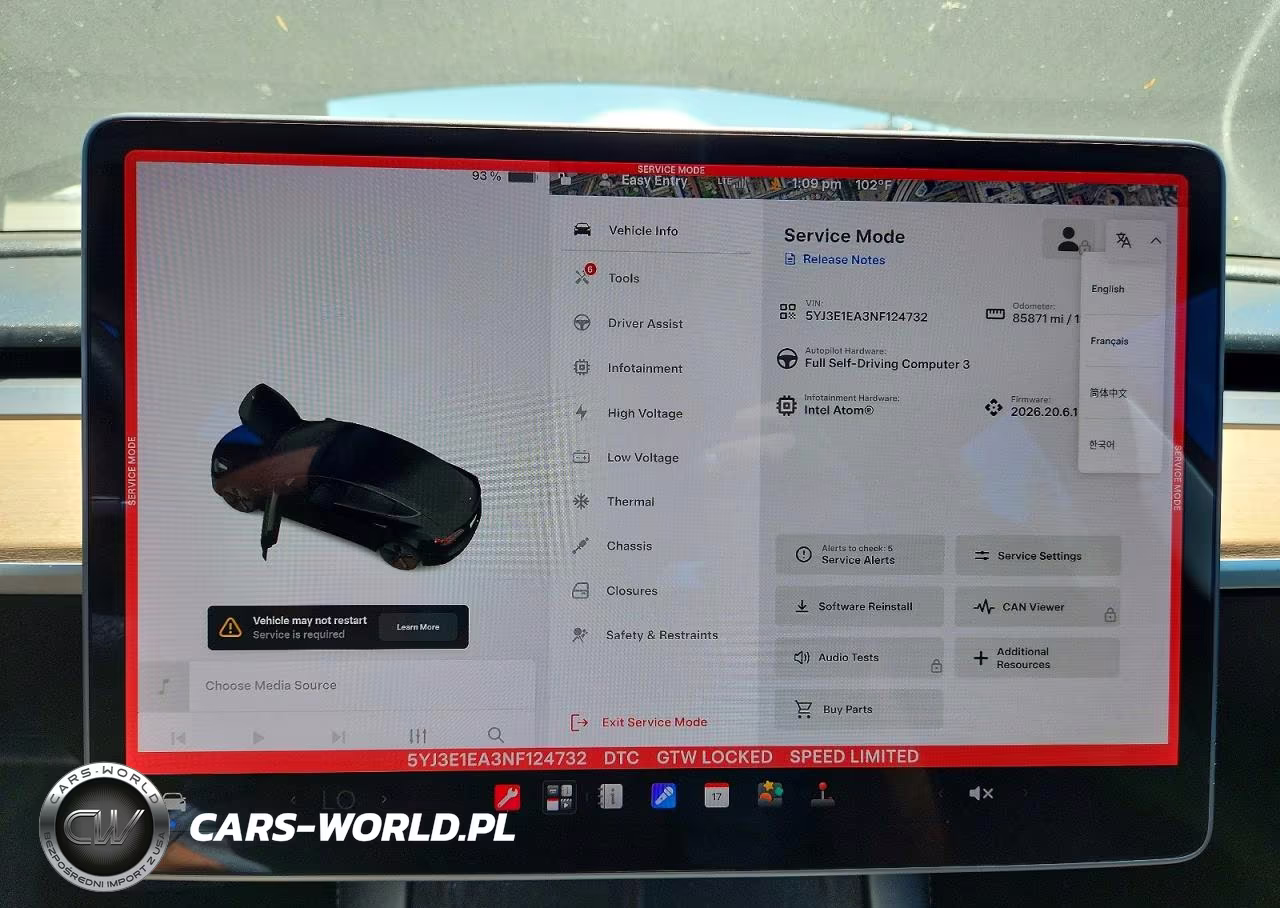 2022 Tesla Model 3 VIN:5YJ3E1EA3NF124732 - 9