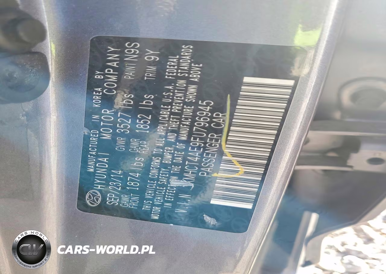 2015 Hyundai Accent Gls VIN:KMHCT4AE9FU796945 - 12