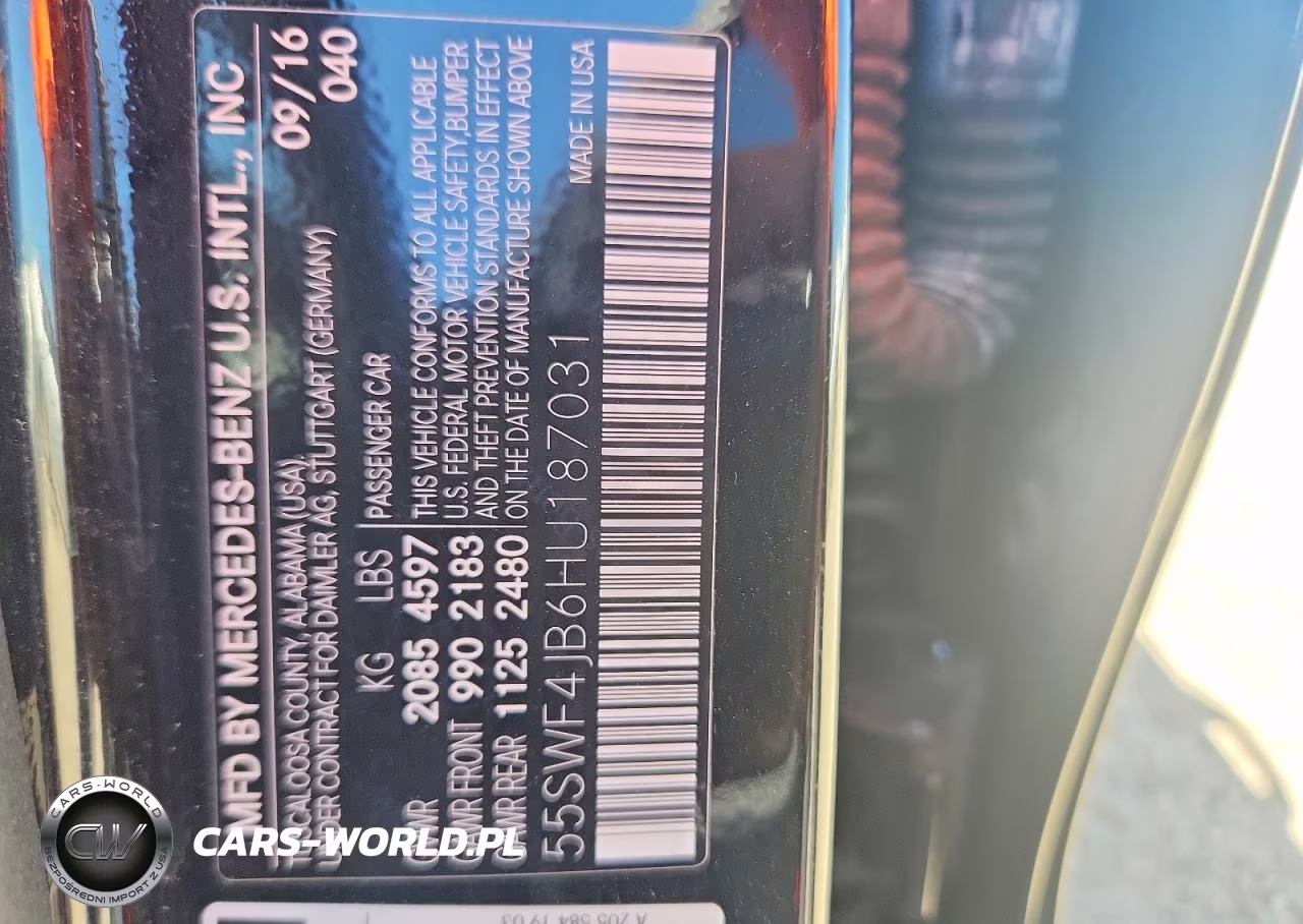 2017 Mercedes-Benz C 300 VIN:55SWF4JB6HU187031 - 13