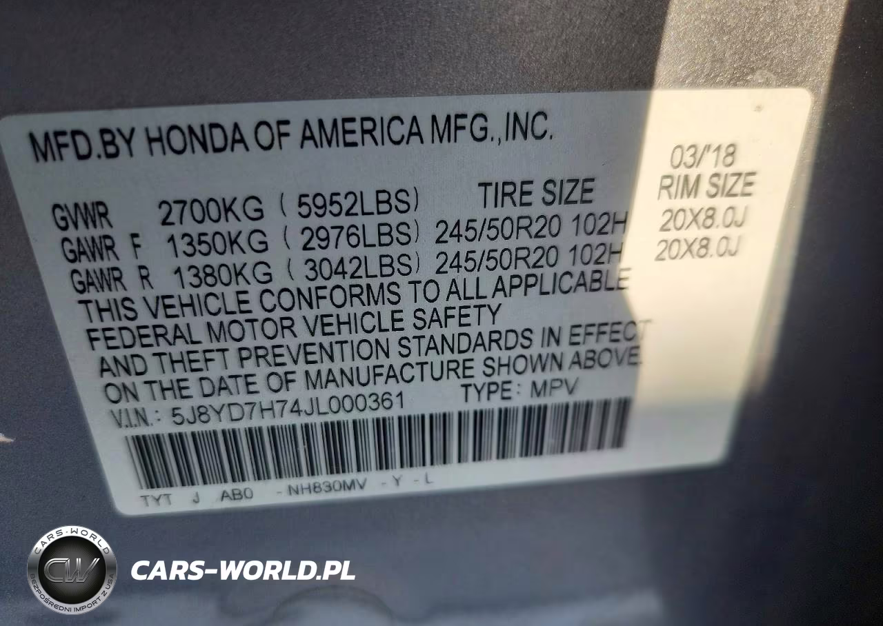 2018 Acura Mdx Sport Hybrid Advance VIN:5J8YD7H74JL000361 - 13