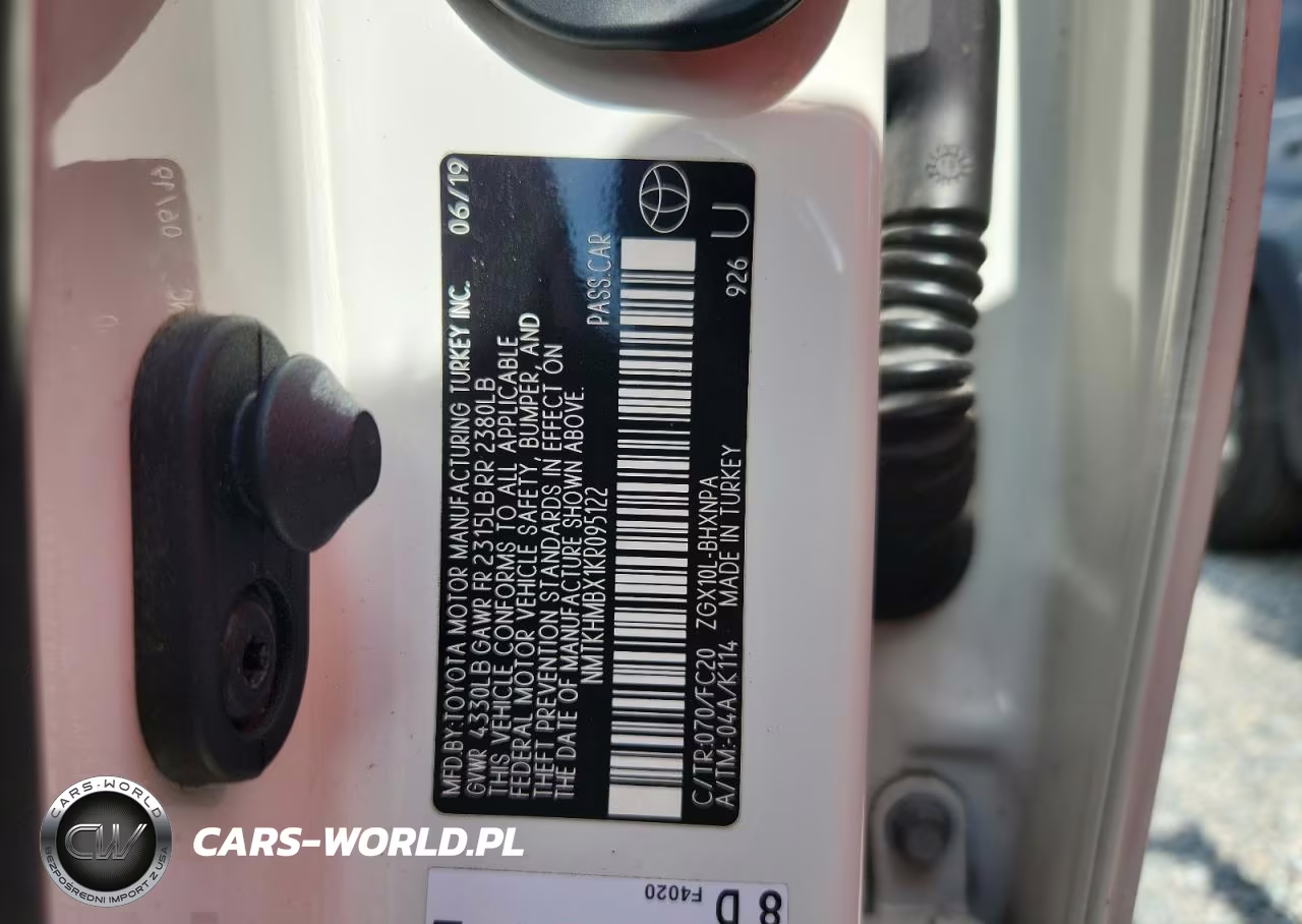 2019 Toyota C-Hr Xle VIN:NMTKHMBX1KR095122 - 13