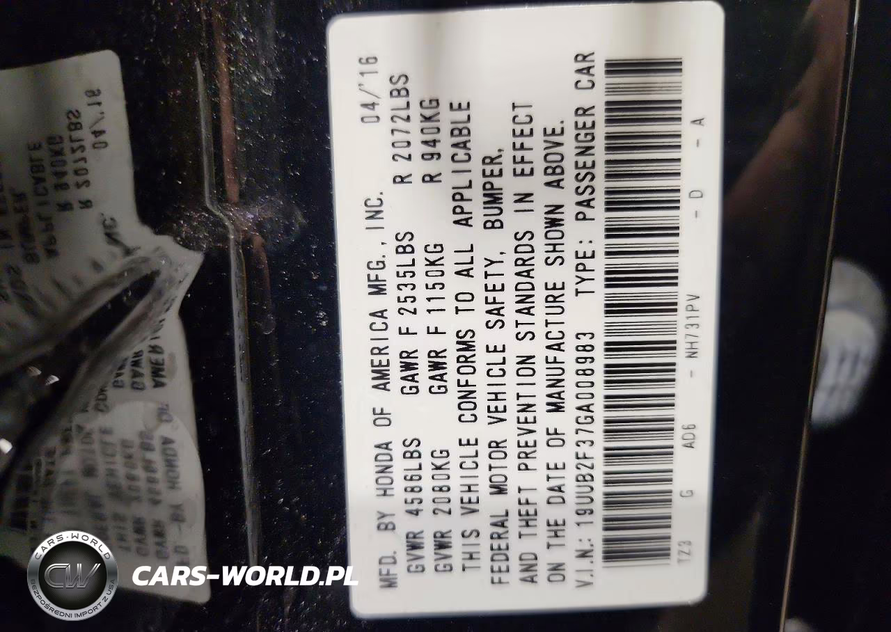 2016 Acura Tlx VIN:19UUB2F37GA008983 - 12