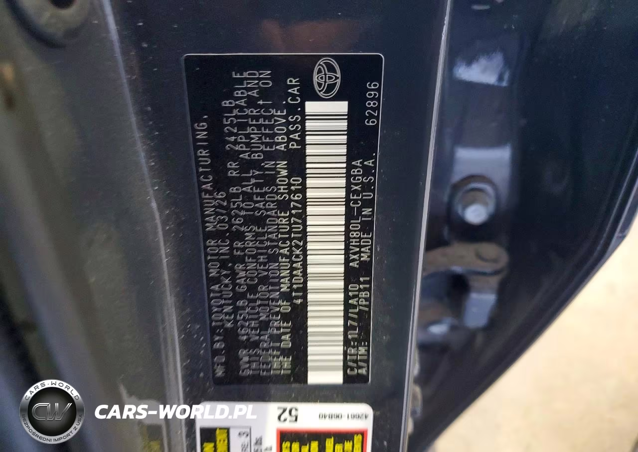 2026 Toyota Camry Xle VIN:4T1DAACK2TU717610 - 12