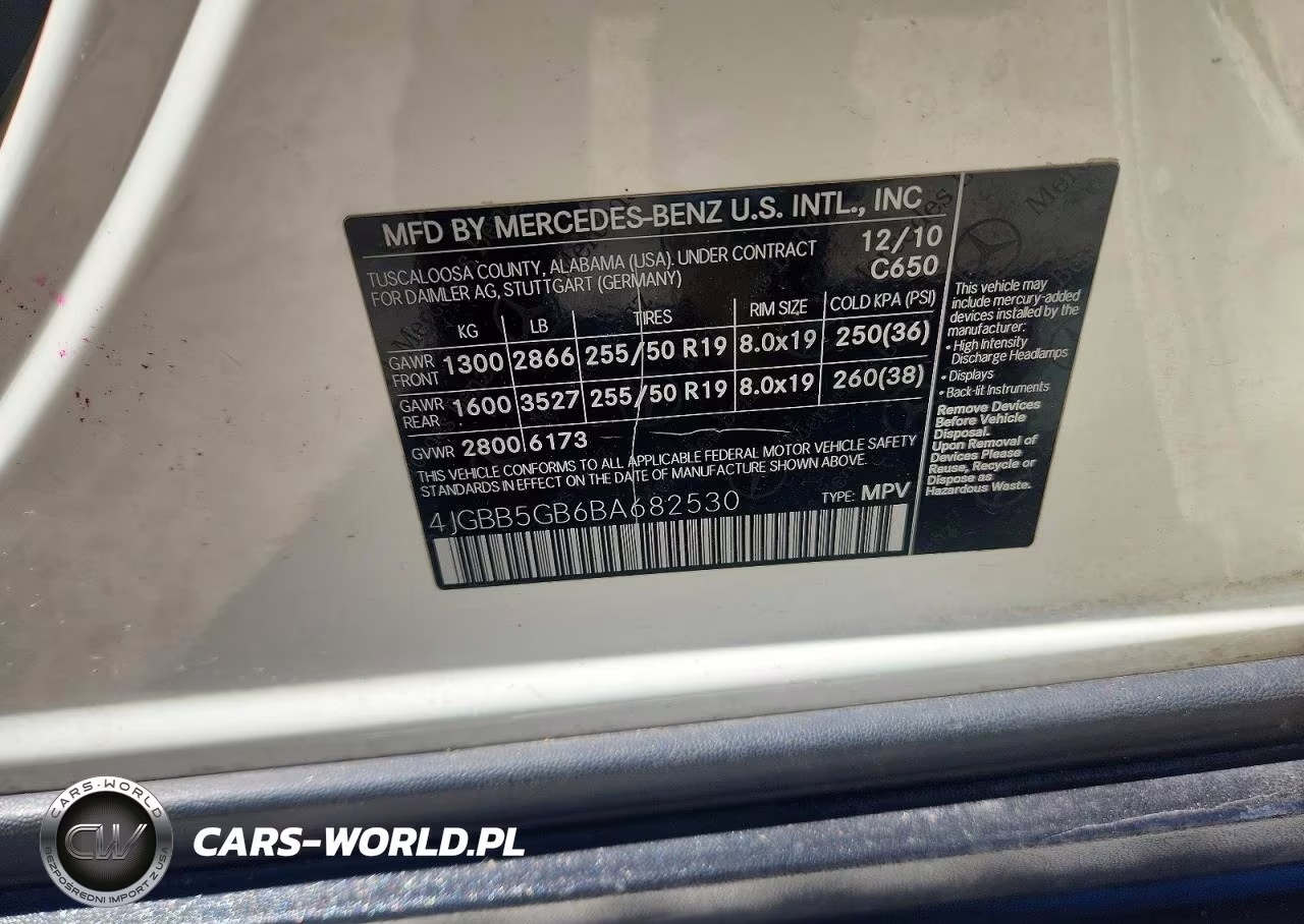 2011 Mercedes-Benz Ml 350 VIN:4JGBB5GB6BA682530 - 13
