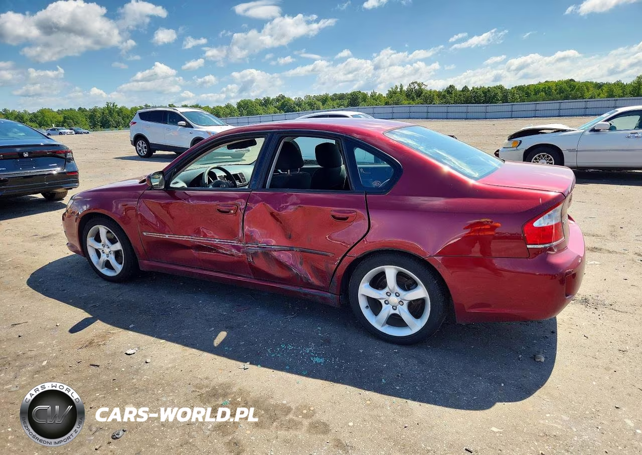 2009 Subaru Legacy 2.5I VIN:4S3BL616897229343 - 2