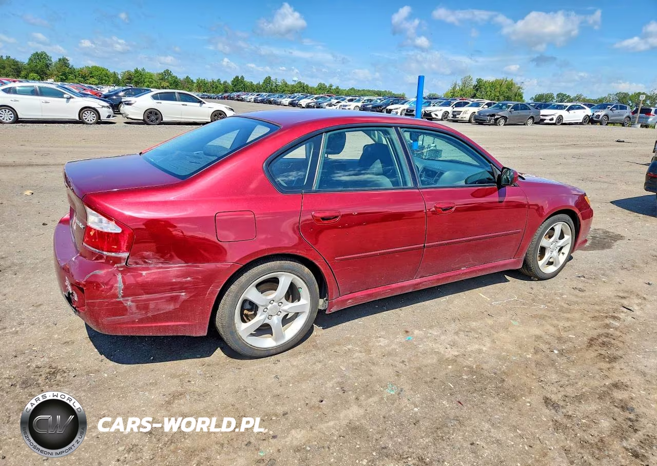2009 Subaru Legacy 2.5I VIN:4S3BL616897229343 - 3