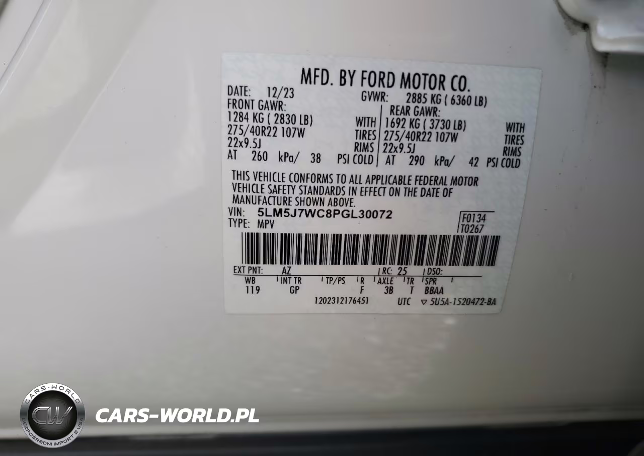 2023 Lincoln Aviator Reserve VIN:5LM5J7WC8PGL30072 - 14