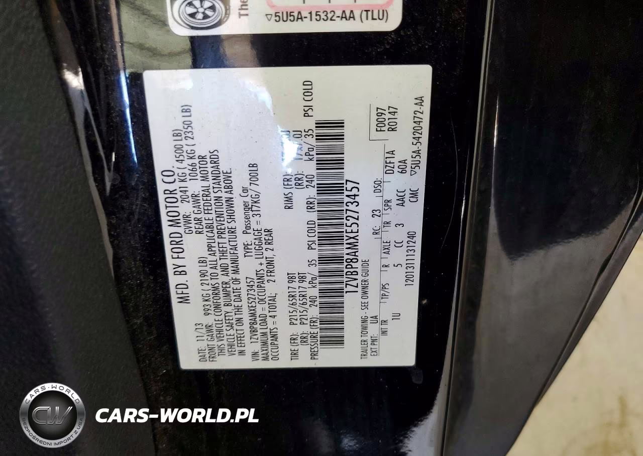 2014 Ford Mustang Base VIN:1ZVBP8AMXE5273457 - 12