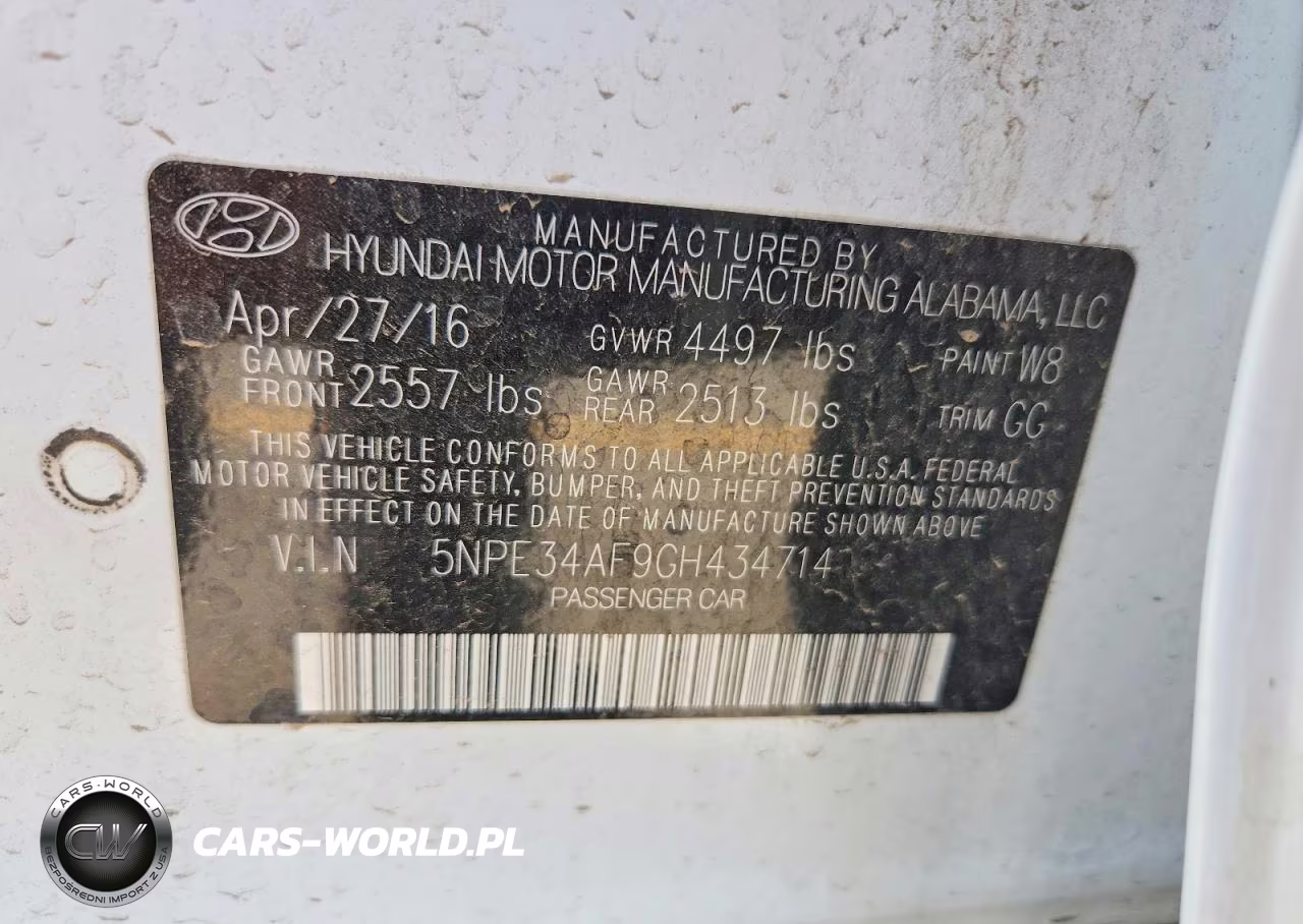2016 Hyundai Sonata Sport VIN:5NPE34AF9GH434714 - 13