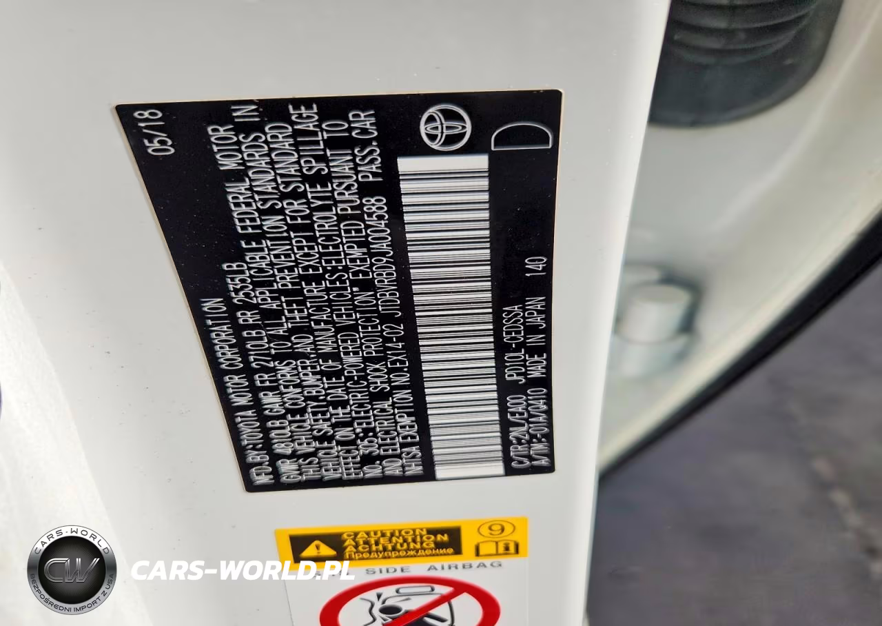 2018 Toyota Mirai Base VIN:JTDBVRBD9JA004588 - 12