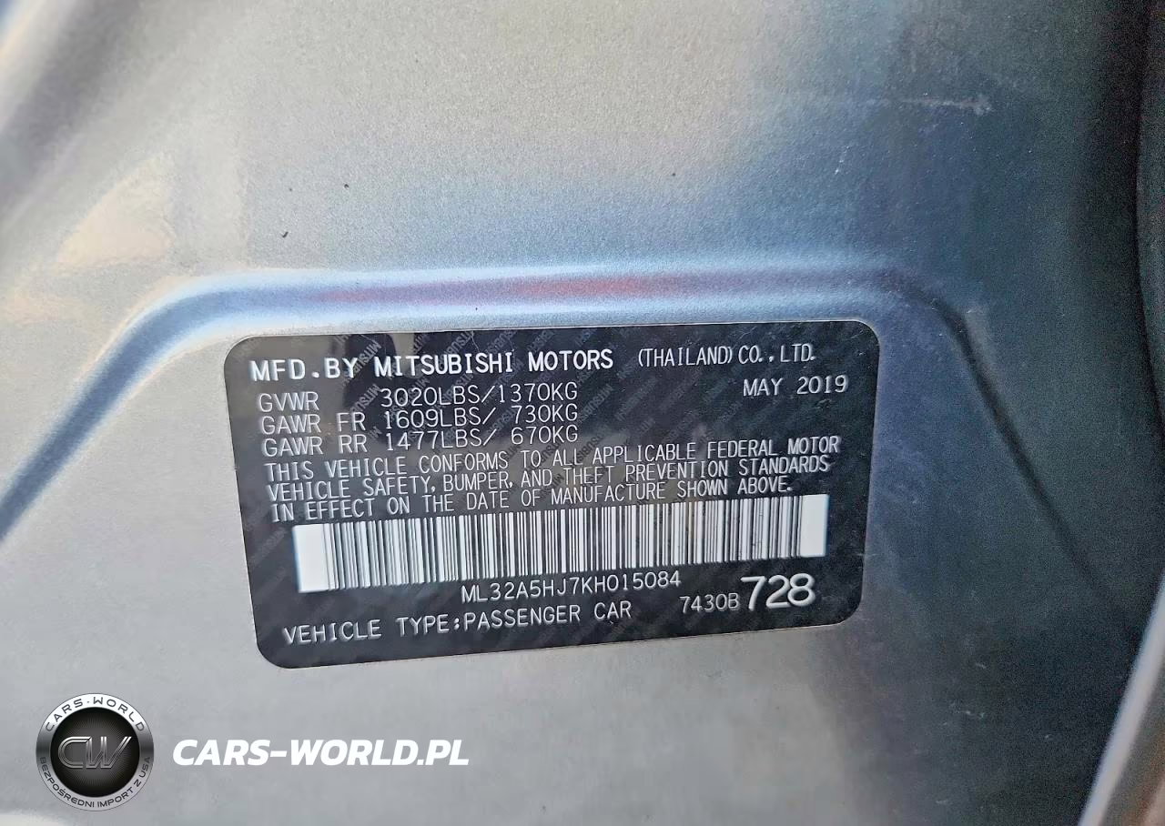 2019 Mitsubishi Mirage Le VIN:ML32A5HJ7KH015084 - 13