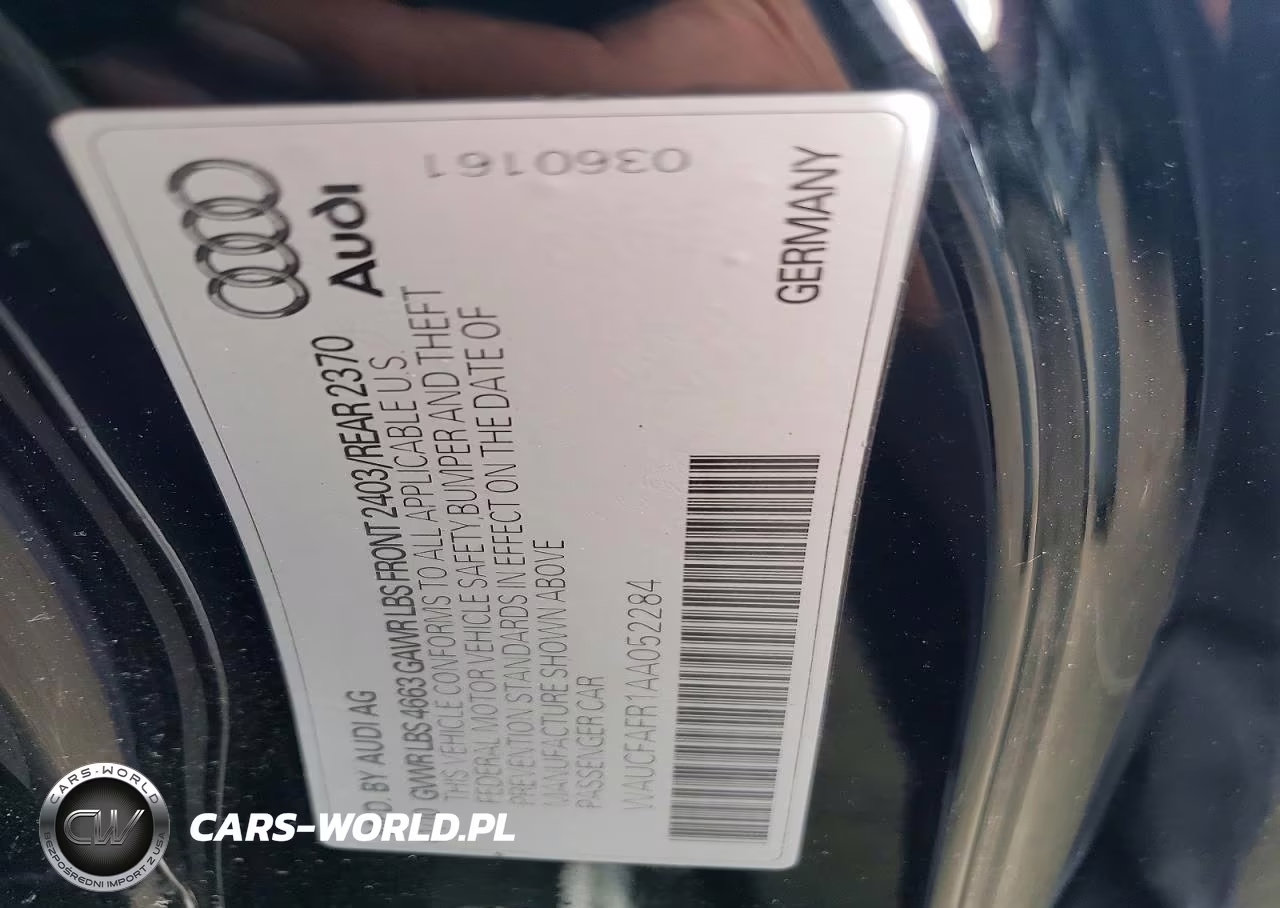 2010 Audi A5 Premium VIN:WAUCFAFR1AA052284 - 12