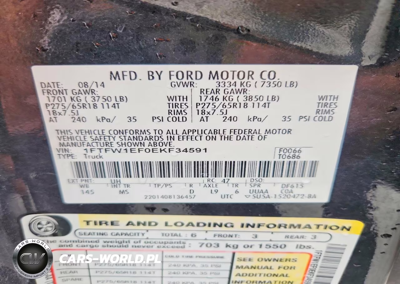 2014 Ford F150 Supercrew VIN:1FTFW1EF0EKF34591 - 12