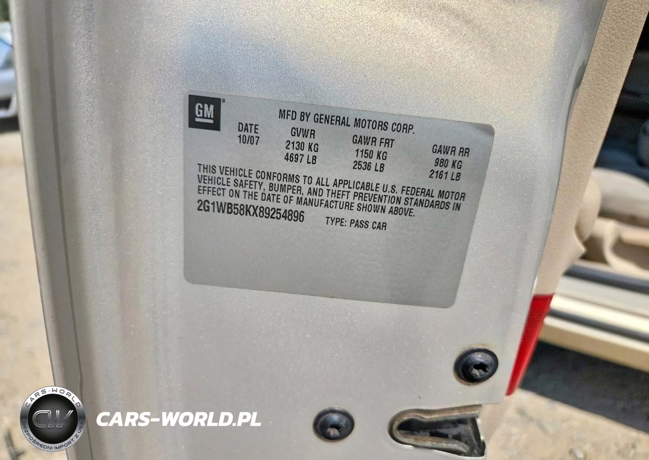 2008 Chevrolet Impala Ls VIN:2G1WB58KX89254896 - 12