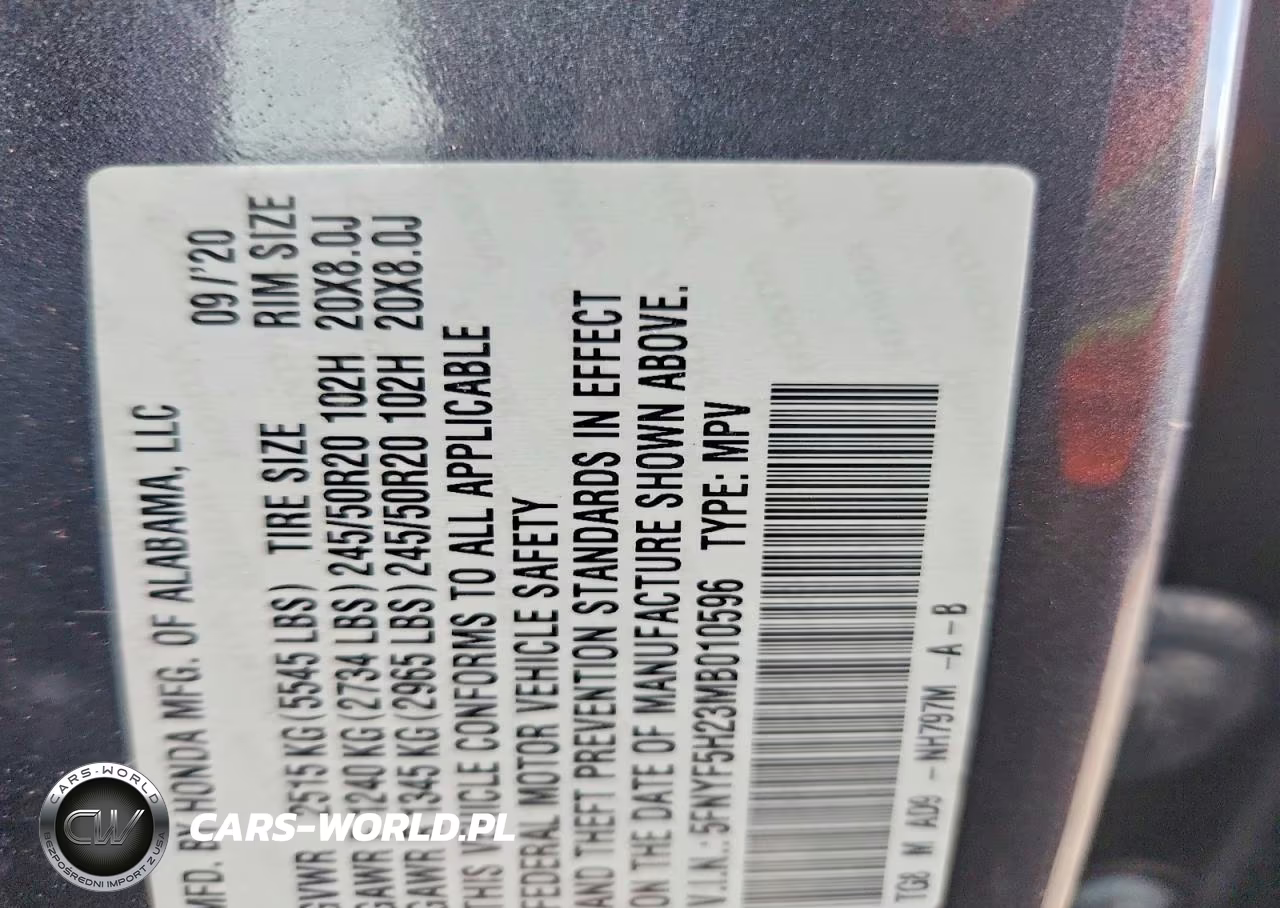 2021 Honda Pilot 2Wd Special Edition VIN:5FNYF5H23MB010596 - 13