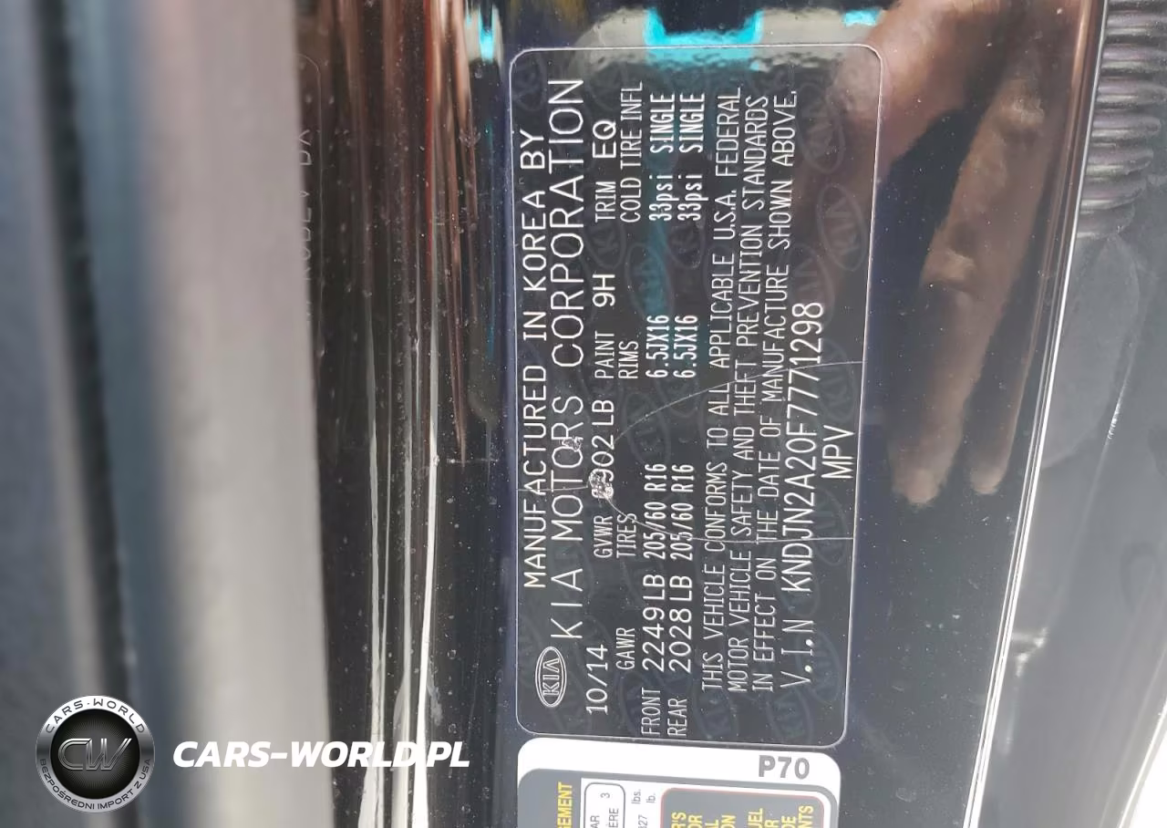 2015 Kia Soul VIN:KNDJN2A20F7771298 - 13