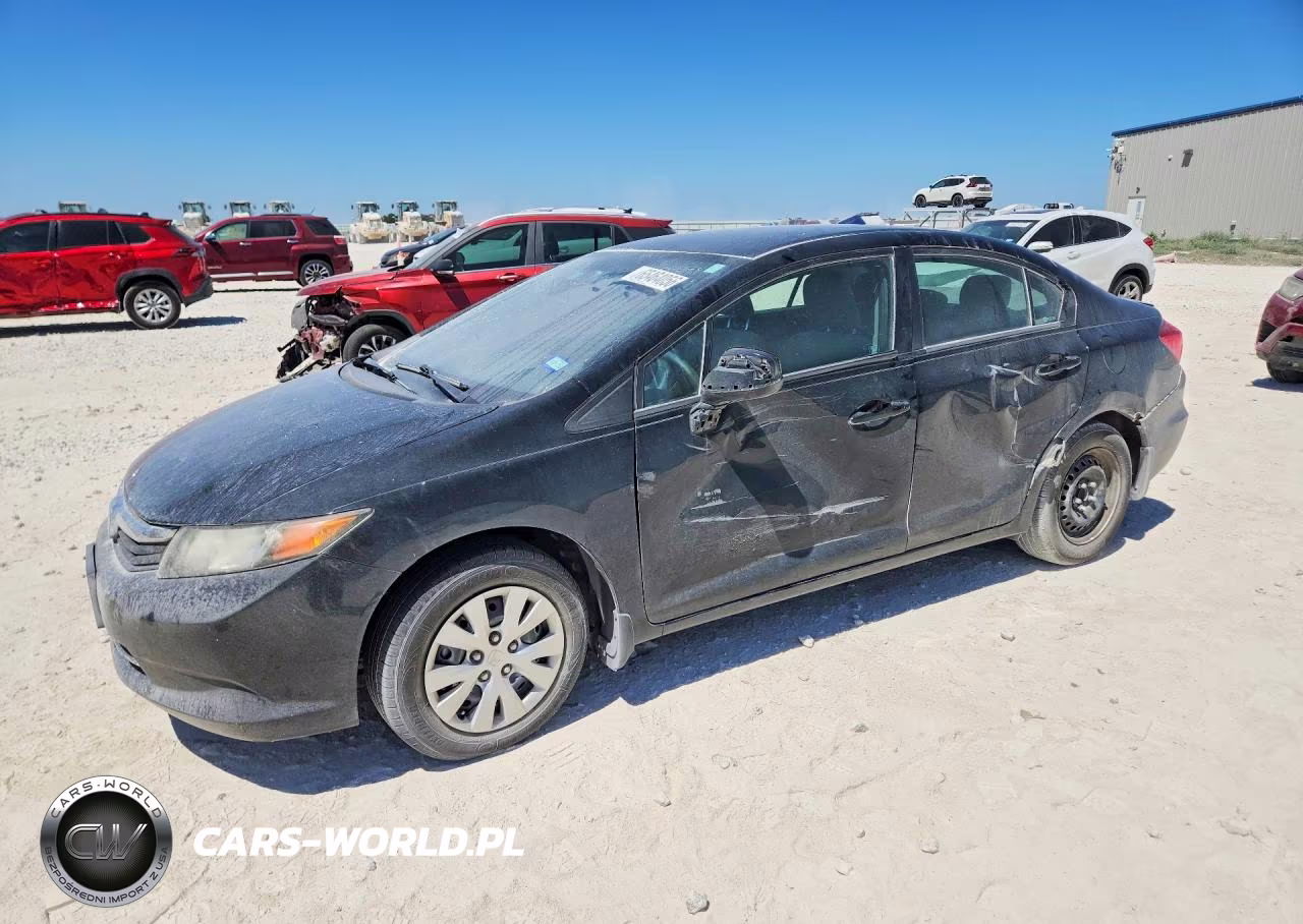 2012 Honda Civic Lx VIN:19XFB2F58CE075267 - 1