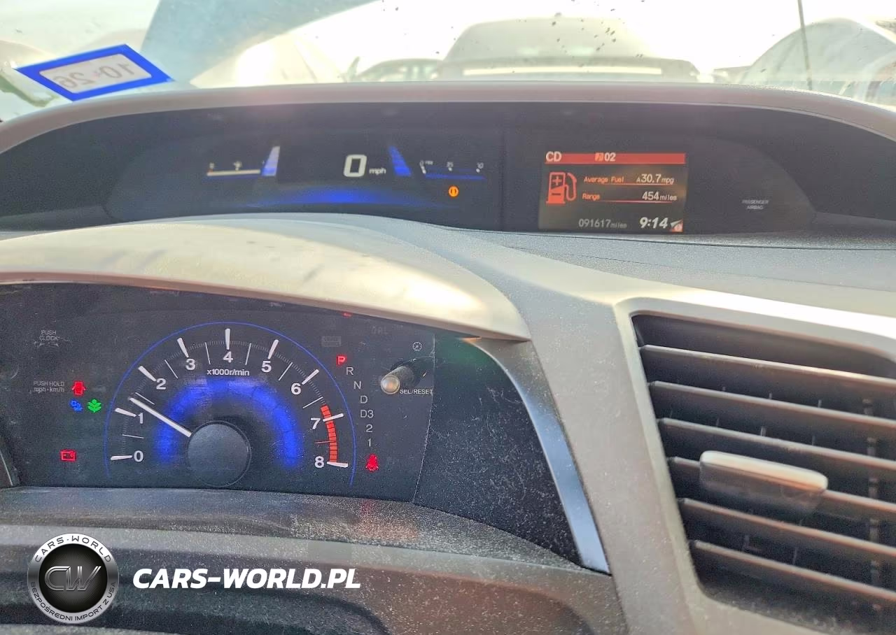 2012 Honda Civic Lx VIN:19XFB2F58CE075267 - 9