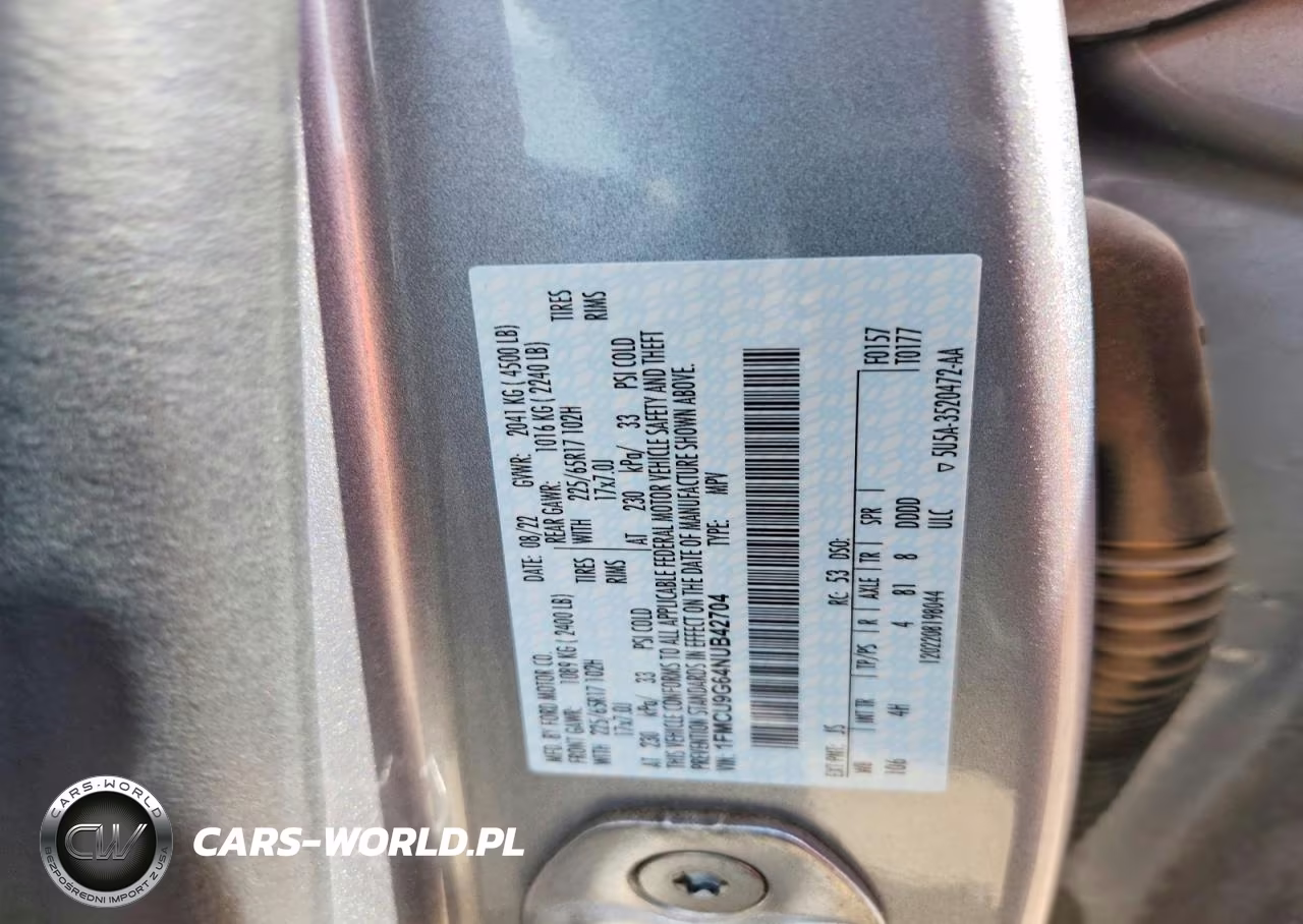 2022 Ford Escape Se VIN:1FMCU9G64NUB42704 - 14