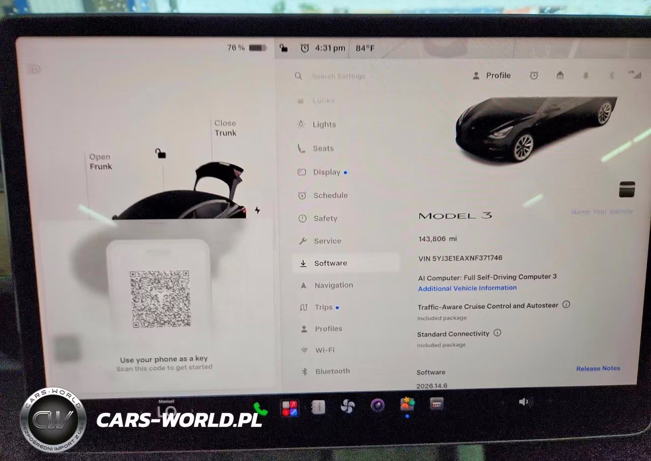 2022 Tesla Model 3 VIN:5YJ3E1EAXNF371746 - 9
