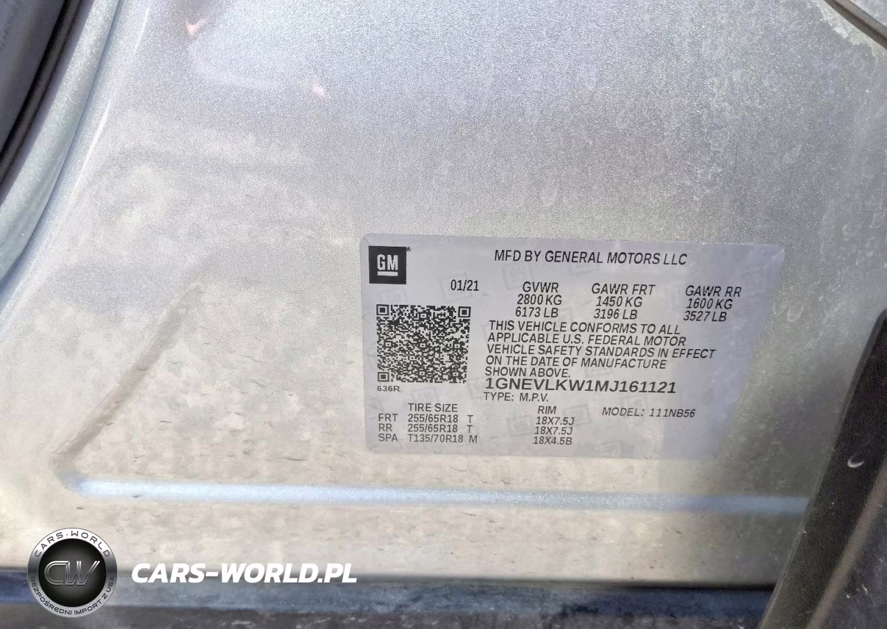 2021 Chevrolet Traverse Ls VIN:1GNEVLKW1MJ161121 - 13