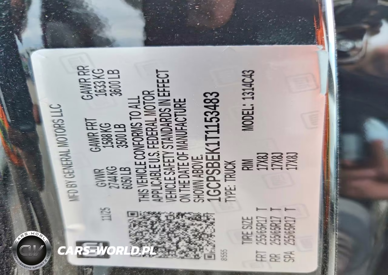 2026 Chevrolet Colorado VIN:1GCPSBEK1T1153483 - 13