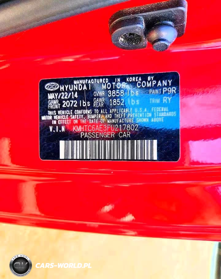 2015 Hyundai Veloster Turbo VIN:KMHTC6AE3FU217802 - 12