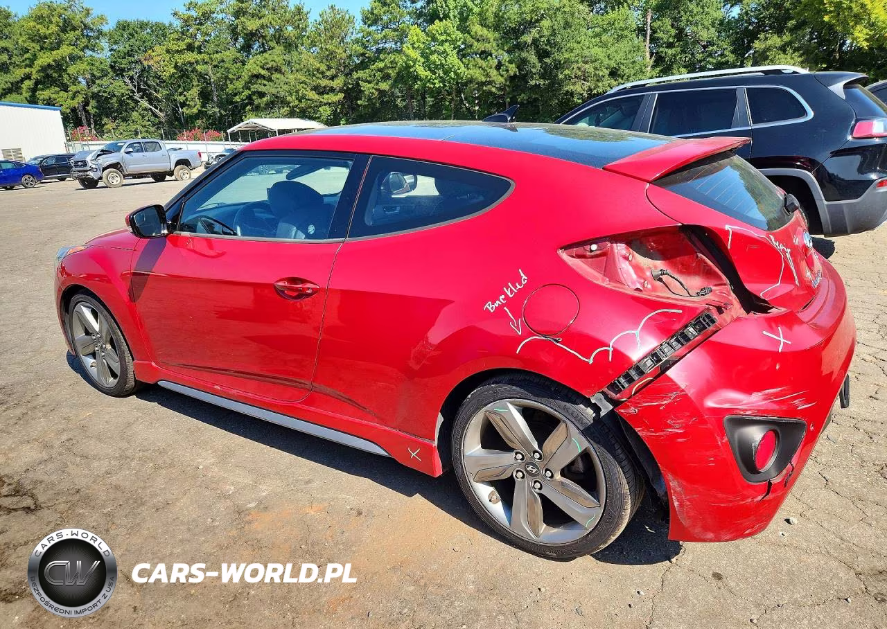 2015 Hyundai Veloster Turbo VIN:KMHTC6AE3FU217802 - 2