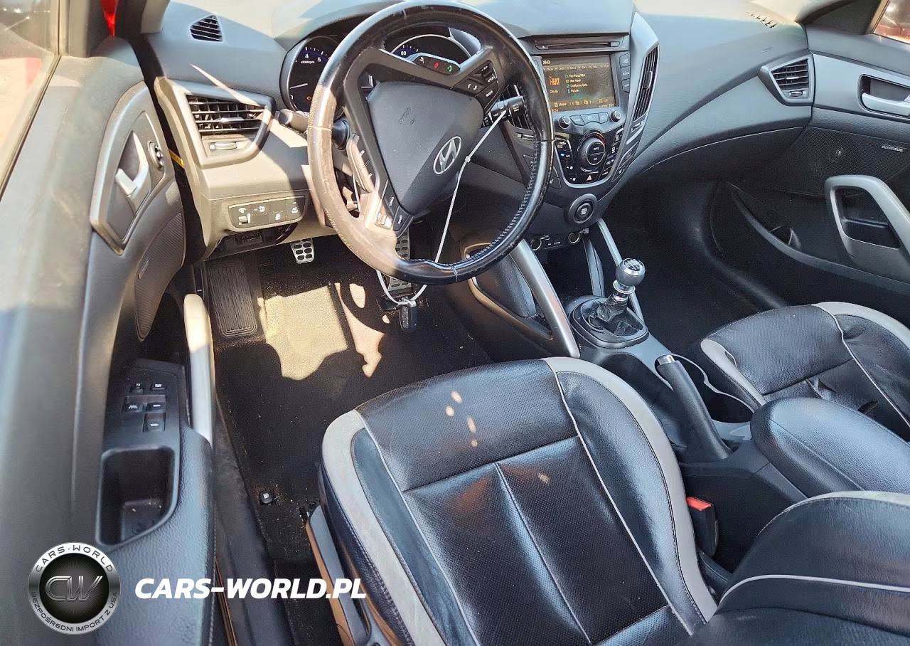 2015 Hyundai Veloster Turbo VIN:KMHTC6AE3FU217802 - 8