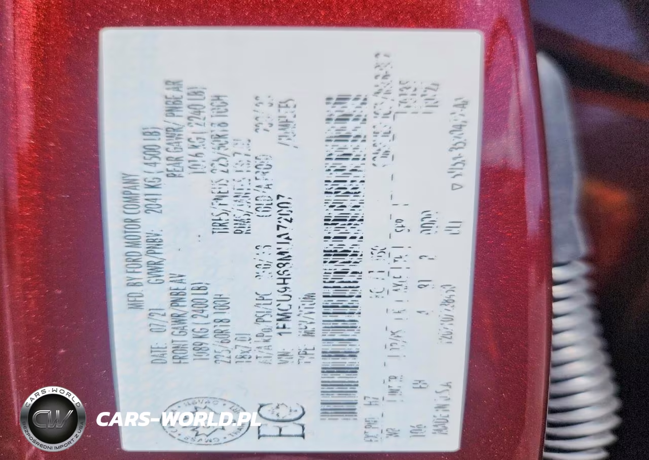 2021 Ford Escape Sel VIN:1FMCU9H68MUA72007 - 14