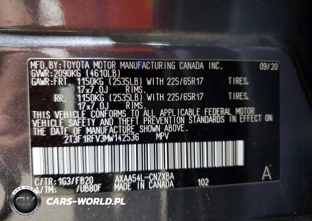 2021 Toyota Rav4 Le VIN:2T3F1RFV3MW142536 - 13