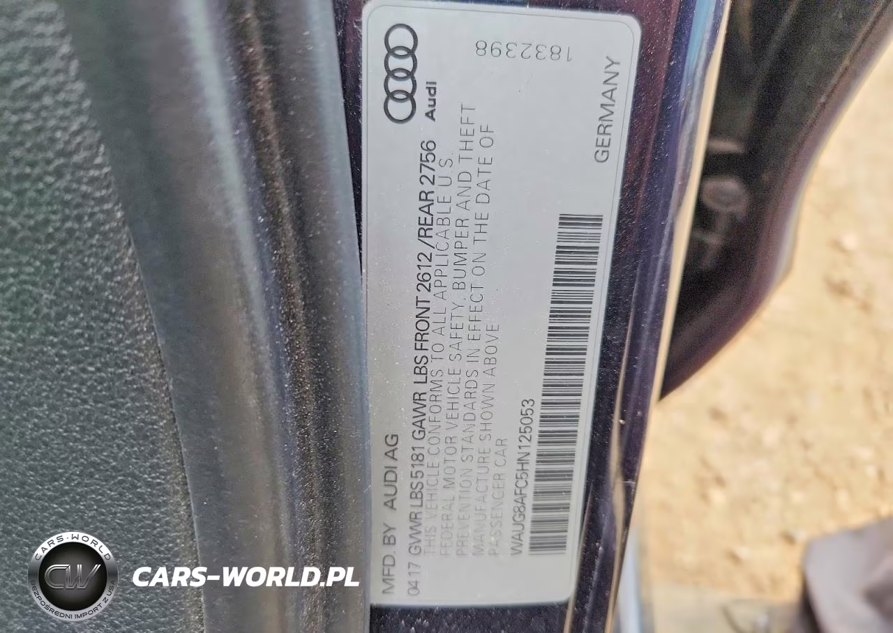 2017 Audi A6 Premium Plus VIN:WAUG8AFC5HN125053 - 13